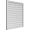 Ekena Millwork Vertical Surface Mount PVC Gable Vent w/ 2"W x 2"H , Brickmould Sill Frame, 36"W x 38"H GVPVE36X3803SN - alternate 5